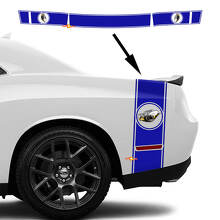 Adesivo in Vinile per Botte Laterale con Strisce Stile Rumble Bee per Dodge Challenger 2022-2023_3