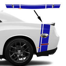 Kit adesivo in vinile con doppie strisce Rumble Bee sul fianco del bagagliaio per Dodge Challenger 2022+_3