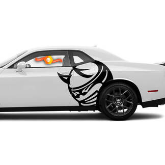 Enorme Dodge Decal Graphic Vinyl Charger o Challenger Mopar Srt Logo Hemi 392 Hellcat Hell Cat
