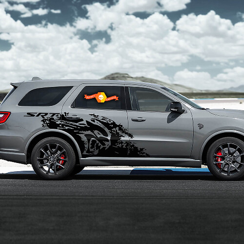 DODGE Durango SRT HellCat Adesivi in ​​vinile con decalcomanie splash distrutti

