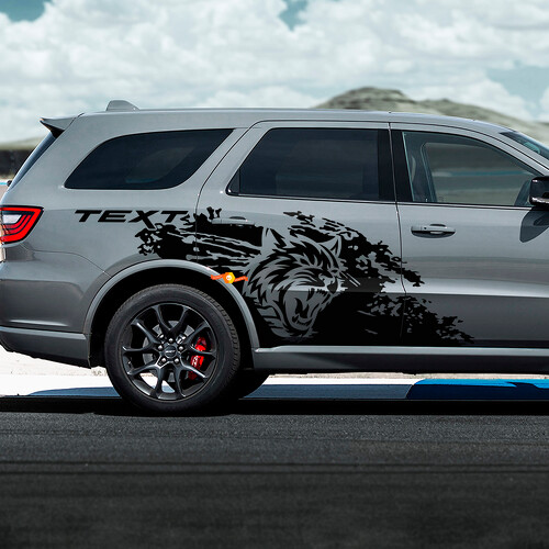 Adesivo laterale in vinile stile spruzzi di fango Wildcat per Dodge Durango
