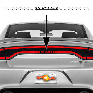 Luce di stop posteriore Vader V6 Adesivo in vinile per Dodge Charger 2015 - 2023

