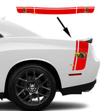 Kit adesivi in vinile con doppie strisce stile Ape da lato letto per Dodge Challenger Charger_2