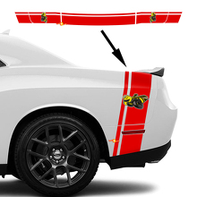 Kit di Adesivi in Vinile a Strisce Posteriori Stile Ape per Dodge Challenger o Charger_2