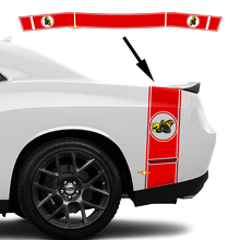 Kit adesivi strisce laterali posteriori e portellone Drag Bee per Dodge Challenger Charger_2