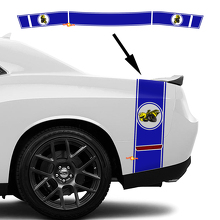 Kit adesivi strisce laterali posteriori e portellone Drag Bee per Dodge Challenger Charger_3