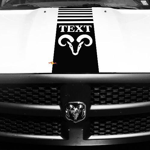 Adesivo in vinile decorativo personalizzato stile cofano Hemi per Dodge Ram 1500
