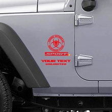 Adesivo in Vinile con Logo Squadra di Risposta all'Invasione Zombie per Jeep Wrangler Rubicon_2
