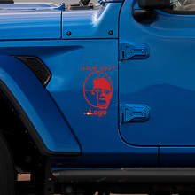 Adesivo in vinile Zombie Kill Hood per Jeep Wrangler Rubicon_3
