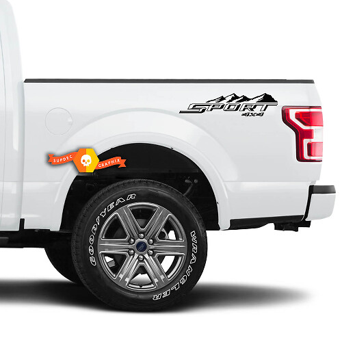 Coppia Sport 4X4 Mountain Decalcomanie per Ford F150 F250 F350 Super Duty Truck Adesivo in vinile
