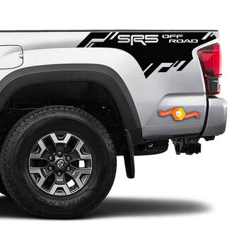 2 New Toyota Tacoma 2016-2022 + SR5 OF-ROAD Bed Side Bed Stripes Vinyl Stickers Decal per Toyota Tacoma
