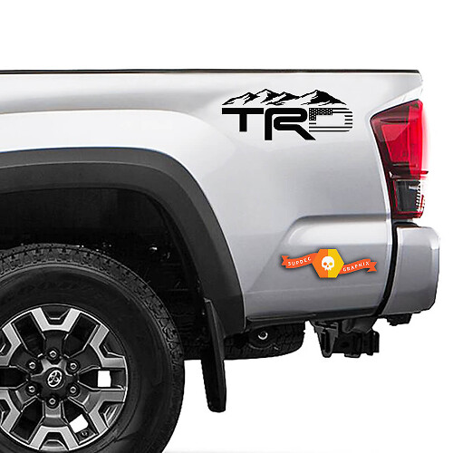TRD Mountain American Flag Decalcomanie Adesivi Comodini in vinile Toyota Truck Tacoma Tundra Off Road Sport Graphic
