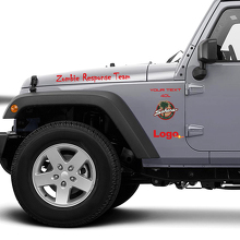 Adesivo decalcomania Jeep Rubicon Zombie Response Team Wrangler_3