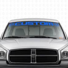 Adesivo in vinile con scritte personalizzate per parabrezza Dodge Dakota Ram_2