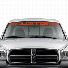 Adesivo in vinile con scritte personalizzate per parabrezza Dodge Dakota Ram_4