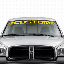 Adesivo in vinile con scritte personalizzate per parabrezza Dodge Dakota Ram_5