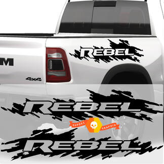 Coppia Dodge Ram Rebel Bed Side Decal Sticker Graphics Vinyl Bedside
