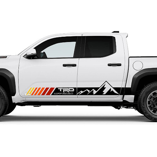 TRD Heritage Retro Mountains Side Pannello Decals Adesivi per Toyota Tacoma
