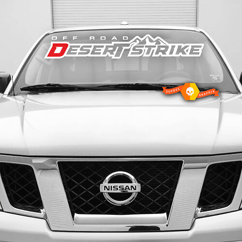 Adesivo in vinile per parabrezza Off Road Desert Strike per Nissan Desert Runner