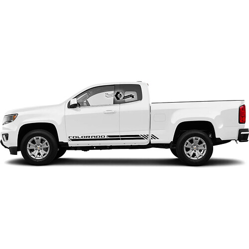 Coppia porte a strisce in vinile adesivo decalcomania 2022+ Chevy Colorado