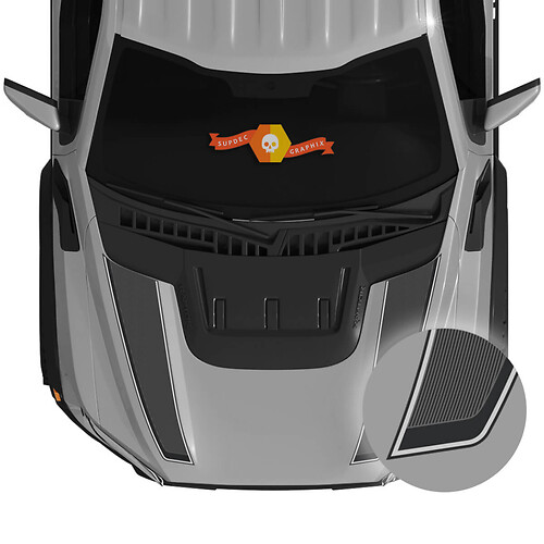 Nuovo Qualsiasi Colore Ford Raptor 2023 F150 SVT Hood Vinile Adesivi Decalcomanie Kit grafico striscia 2022+ 2023+ Linee
