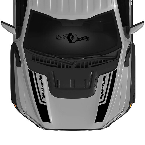 Kit Adesivi Vinyil Logo Striscia Cofano Stile SVT per Musclecar F-150 2022+