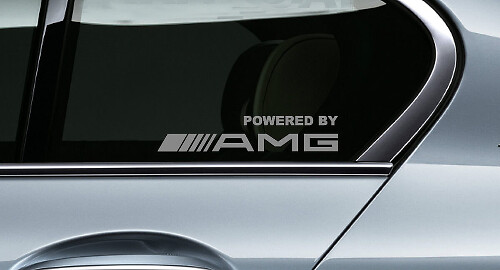 Set di Adesivi in Vinile per Finestrini in Stile AMG per Mercedes-Benz