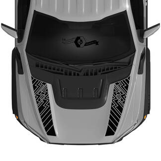 New Many Lines Ford Raptor 2023 F150 SVT Logo Cappuccio Decalcomanie in vinile Grafica Adesivi in ​​​​vinile kit striscia 2022+
