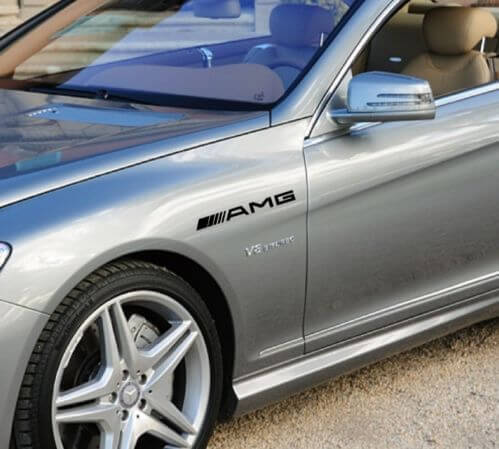 Adesivi in Vinile per Paraurti Laterale Stile AMG per Mercedes-Benz