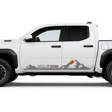 TRD Heritage Sunset Retro Mountains Laterale Pannello di bilanciere adesivi per Toyota Tacoma
 2