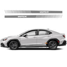 Coppia di strisce adesive in vinile per fiancate laterali del corpo auto, adatte per Subaru WRX Impreza.
 2