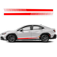 Kit di adesivi in vinile a strisce per minigonne stile racing per Subaru WRX Impreza_3