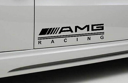 2 - Adesivo per porta sportiva AMG RACING Mercedes Benz Decal
