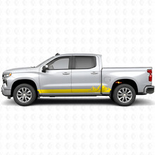 Strisce in Vinile per Porte e Minigonne Mountain Range per Chevrolet Silverado 1500 T1XX 2019-2026_3