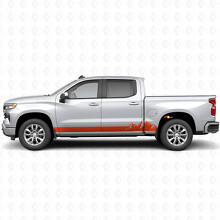 Strisce in Vinile per Porte e Minigonne Mountain Range per Chevrolet Silverado 1500 T1XX 2019-2026_4