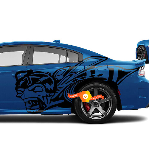 Kit di Adesivi Laterali Zombie Super Bee per Dodge Challenger Charger