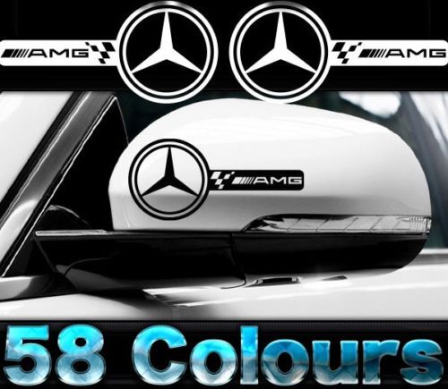 Decalcomanie Vinile Specchio Retrovisore Stile AMG per Mercedes-Benz