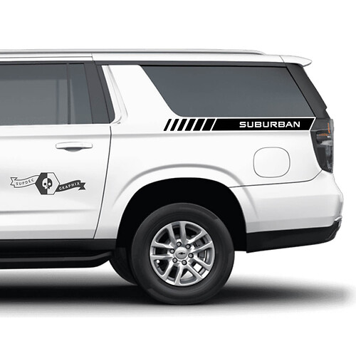 Coppia adesivi in ​​vinile con strisce laterali Chevrolet Suburban
