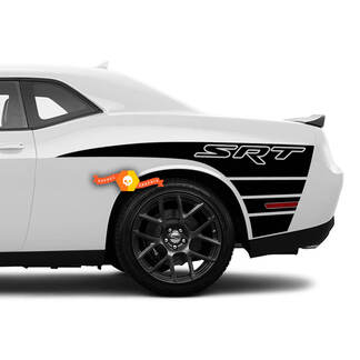 Adesivo grafico per decalcomanie in vinile per lato posteriore Dodge Challenger SRT a 2 lati
