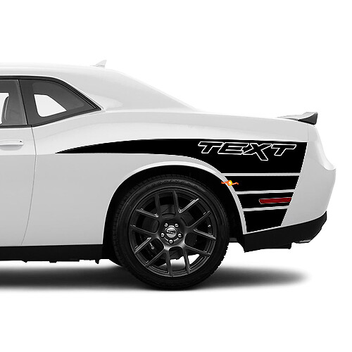Adesivo in Vinile a Strisce Stile Artiglio per il Fianco del Cassone per Dodge Challenger