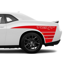 Adesivo in Vinile a Strisce Stile Artiglio per il Fianco del Cassone per Dodge Challenger_3