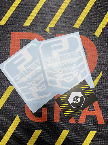 Adesivo in vinile per finestrino coppia FJ Cruiser
