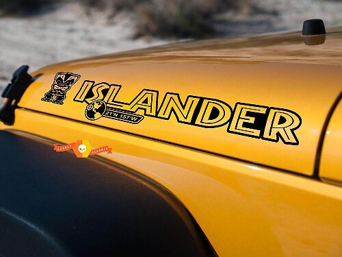 Kit Adesivo in Vinile per Cofano Islander per Jeep Wrangler