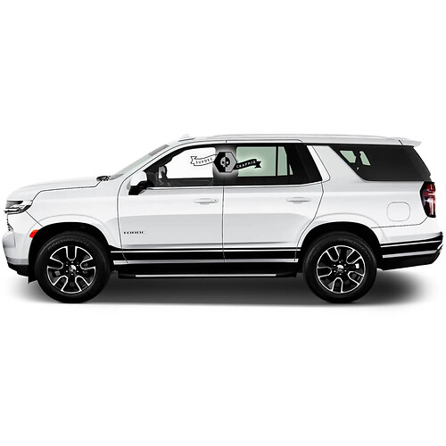 2x 2020 2021 2022 2023 + grafica Chevrolet Tahoe Stripes Pannello Pannello Adesivo per decalcomanie in vinile