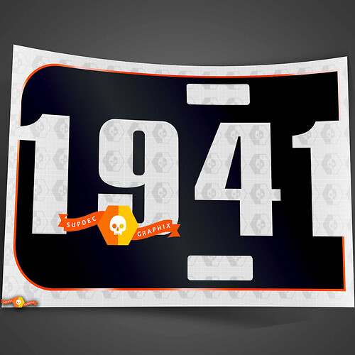 Adesivo in Vinile per Cofano Stile Blackout 1941 per Jeep Wrangler