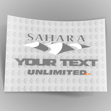 Adesivo Vinil Personalizzato Sahara Unlimited per Jeep Wrangler_3