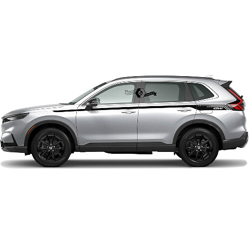 2x Adesivo in vinile per decalcomanie per porte laterali Honda CR-V 2020 2021 2022 2023
