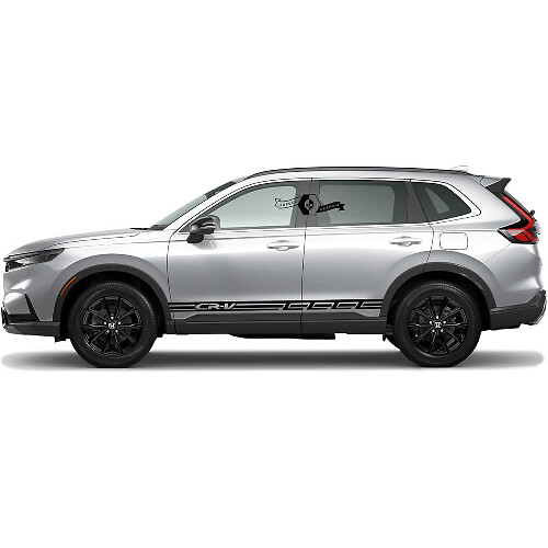Adesivo in Vinile con Strisce Brandizzate per Minigonne Honda CR-V 2020-2023