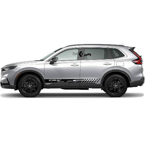Coppia Honda CR-V 2020 2021 2022 2023 Nuove Linee Laterali Rocker Panel Strisce Inverse Adesivo Grafico in Vinile
