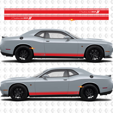 Adesivi in Vinile a Strisce Stile 50º Anniversario per Minigonne Dodge Challenger_2